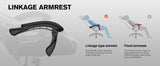 GTPLAYER Office Chair Gaming chair Massage Gaming armchair Ergonomic Gamer chair Footrest, Head Support Massage Lin Pillow, MisteryBox