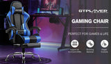 GTPLAYER Office Chair Gaming chair Massage Gaming armchair Ergonomic Gamer chair Footrest, Head Support Massage Lin Pillow, MisteryBox