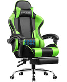 GTPLAYER Office Chair Gaming chair Massage Gaming armchair Ergonomic Gamer chair Footrest, Head Support Massage Lin Pillow, MisteryBox