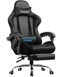 GTPLAYER Office Chair Gaming chair Massage Gaming armchair Ergonomic Gamer chair Footrest, Head Support Massage Lin Pillow, MisteryBox