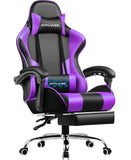 GTPLAYER Office Chair Gaming chair Massage Gaming armchair Ergonomic Gamer chair Footrest, Head Support Massage Lin Pillow, MisteryBox