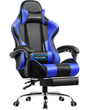 GTPLAYER Office Chair Gaming chair Massage Gaming armchair Ergonomic Gamer chair Footrest, Head Support Massage Lin Pillow, MisteryBox