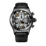 Reef Tiger/RT Men Sport Watch Automatic Skeleton Watch Steel Waterproof Tourbillon Watch with Date Day reloj hombre RGA703 - MisteryBox