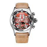 Reef Tiger/RT Men Sport Watch Automatic Skeleton Watch Steel Waterproof Tourbillon Watch with Date Day reloj hombre RGA703 - MisteryBox