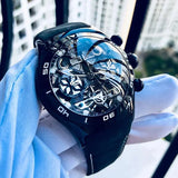 Reef Tiger/RT Men Sport Watch Automatic Skeleton Watch Steel Waterproof Tourbillon Watch with Date Day reloj hombre RGA703 - MisteryBox