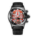 Reef Tiger/RT Men Sport Watch Automatic Skeleton Watch Steel Waterproof Tourbillon Watch with Date Day reloj hombre RGA703 - MisteryBox