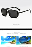 New Sunglasses Punk Sunglasses New Men's Square Uv400 Twin-beam Aviator Sunglasses MisteryBox