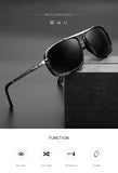 New Sunglasses Punk Sunglasses New Men's Square Uv400 Twin-beam Aviator Sunglasses MisteryBox