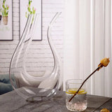 1500ML Handmade High Grade Big Decanter  Crystal Glass Wine Whisky Brandy Champagne Dispenser Glasses Bottle For Family Bar Gift - MisteryBox