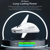 X6 Lightweight Wireless Gaming Mouse with 3 Mode Wired 2.4G BT5.2 Up to 26K DPI RGB Backlight Charging Base for Laptop Deskbtop MisteryBox