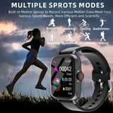 1.83'' Waterproof Smart Watch with Message Answer Call Sleep Monitoring Sports Pedometer Information Alerts For iPhone Android - MisteryBox