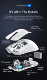 Attack Shark X11 Wireless Bluetooth Mouse,PAW3311 Three Mode 2.4G 400IPS RGB  PC Gaming Mouse MisteryBox
