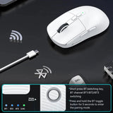 X6 Lightweight Wireless Gaming Mouse with 3 Mode Wired 2.4G BT5.2 Up to 26K DPI RGB Backlight Charging Base for Laptop Deskbtop MisteryBox