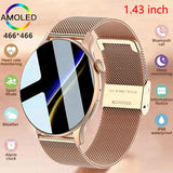 2024 NFC Smart Watch Women 466*466 Screen GPS Track Sport Watches Women Health Monitoring Voice Bluetooth Call Smartwatch Ladies - MisteryBox