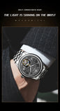 AESOP Real Tourbillon Mechanical Watch For Men Skeleton Tourbillon Movement Watches Mens  Sapphire Mirror Fashion Waterproof  A - MisteryBox