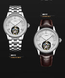 AESOP Real Tourbillon Mechanical Watch For Men Skeleton Tourbillon Movement Watches Mens  Sapphire Mirror Fashion Waterproof  A - MisteryBox