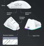 Attack Shark X11 Wireless Bluetooth Mouse,PAW3311 Three Mode 2.4G 400IPS RGB  PC Gaming Mouse MisteryBox