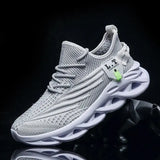 YRZL Men Sports Running Black Jogging Shoes Casual Sneakers Outdoor Breathable Mesh Women Light Shock-absorption Black Tennis - MisteryBox