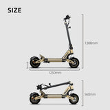 HONEYWHALE G2 Pro Electric Scooter 900W 54.6V 16Ah Battery 40km/h Max Speed 45km Range Disc Brake Double Shock Absorbing Spring - MisteryBox