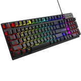 104 key Backlit Mechanical Keyboard Wired Gaming Keyboard waterproof Luminous keyboard And Mouse Set for Gamer PC Laptop Office MisteryBox