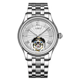 AESOP Real Tourbillon Mechanical Watch For Men Skeleton Tourbillon Movement Watches Mens  Sapphire Mirror Fashion Waterproof  A - MisteryBox