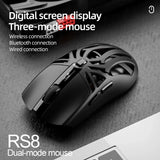 SMAILWOLF RS8  1000Hz Bluetooth mouse, , three-mode connection, lightweight macro gaming mouse notebook computer 10000dpi MisteryBox
