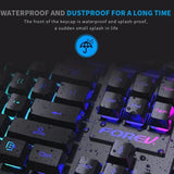 104 key Backlit Mechanical Keyboard Wired Gaming Keyboard waterproof Luminous keyboard And Mouse Set for Gamer PC Laptop Office MisteryBox