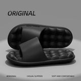 Men Anti-slip EVA Massage Summer Slippers Women Lightweight  Bathroom Cozy Sandals Couple Unisex House Indoor Soft Home Shoes - MisteryBox