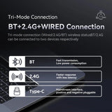 X6 Lightweight Wireless Gaming Mouse with 3 Mode Wired 2.4G BT5.2 Up to 26K DPI RGB Backlight Charging Base for Laptop Deskbtop MisteryBox