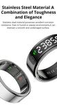 COLMI R12 Smart Ring with Display Screen and Touch, Health Manager, Wireless Charging, 5 ATM Waterproof For Men Women - MisteryBox