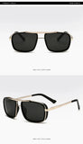 New Sunglasses Punk Sunglasses New Men's Square Uv400 Twin-beam Aviator Sunglasses MisteryBox