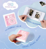 Fujifilm Instax Mini SE Instant Camera Film Cam Auto-focusing Wrist Strap Birthday Christmas for Girl New Year Festival Gift as - MisteryBox