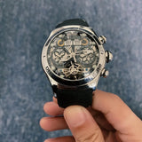 Reef Tiger/RT Men Sport Watch Automatic Skeleton Watch Steel Waterproof Tourbillon Watch with Date Day reloj hombre RGA703 - MisteryBox