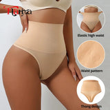 Flarixa Seamless Compression Thong Waist Cincher Body Shaper Panties Comfortable Control Briefs for Women High Waist Slimmer - MisteryBox