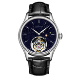 AESOP Real Tourbillon Mechanical Watch For Men Skeleton Tourbillon Movement Watches Mens  Sapphire Mirror Fashion Waterproof  A - MisteryBox