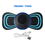 Mini Portable EMS Neck Massager Electric Neck Stretcher For  Cervical Muscle Pain Relief And Shoulder Relaxation Massage Patch - MisteryBox