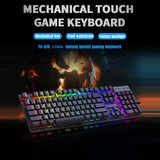104 key Backlit Mechanical Keyboard Wired Gaming Keyboard waterproof Luminous keyboard And Mouse Set for Gamer PC Laptop Office MisteryBox