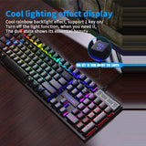 104 key Backlit Mechanical Keyboard Wired Gaming Keyboard waterproof Luminous keyboard And Mouse Set for Gamer PC Laptop Office MisteryBox