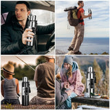 1000ML Stainless Steel Thermos Bottle Sport Thermal Water Bottle Keep Cold and Hot Insulated Cup Outdoor Campping Vacuum Flasks MisteryBox