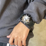 Reef Tiger/RT Men Sport Watch Automatic Skeleton Watch Steel Waterproof Tourbillon Watch with Date Day reloj hombre RGA703 - MisteryBox