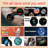 2024 NFC Smart Watch Women 466*466 Screen GPS Track Sport Watches Women Health Monitoring Voice Bluetooth Call Smartwatch Ladies - MisteryBox