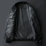 2024 Autumn New Men Black Biker PU Leather Coat Korean Fashion Men Pu Leather Jacket Trend Casual Fit Slim Baseball Clothes 8Xl - MisteryBox