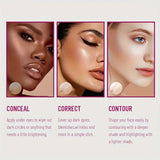 New Sponge Head Concealer for Dark Circles Freckles Acne Pigmentation and Blemishes Long Lasting Moisturizing Liquid Foundation - MisteryBox