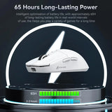 X6 Lightweight Wireless Gaming Mouse with 3 Mode Wired 2.4G BT5.2 Up to 26K DPI RGB Backlight Charging Base for Laptop Deskbtop MisteryBox