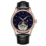 AESOP Real Tourbillon Mechanical Watch For Men Skeleton Tourbillon Movement Watches Mens  Sapphire Mirror Fashion Waterproof  A - MisteryBox