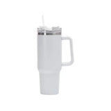 40oz Stainless Steel Water Bottle Car Coffee with Handle Lid Straw Mug Personalized Tumbler Vacuum Thermos Cup - MisteryBox