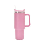 40oz Stainless Steel Water Bottle Car Coffee with Handle Lid Straw Mug Personalized Tumbler Vacuum Thermos Cup - MisteryBox