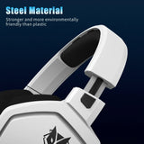 NUBWO G06 Dual Wireless Gaming Headset with Microphone for PS5, PS4, PC, Mobile, Switch, 2.4GHz Bluetooth 5.3 Gaming Headphones MisteryBox