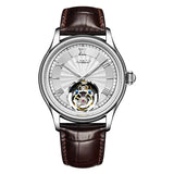 AESOP Real Tourbillon Mechanical Watch For Men Skeleton Tourbillon Movement Watches Mens  Sapphire Mirror Fashion Waterproof  A - MisteryBox