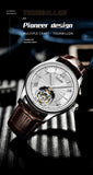 AESOP Real Tourbillon Mechanical Watch For Men Skeleton Tourbillon Movement Watches Mens  Sapphire Mirror Fashion Waterproof  A - MisteryBox